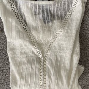 NEW LULUS WHITE, LONG SLEEVE BODY SUIT